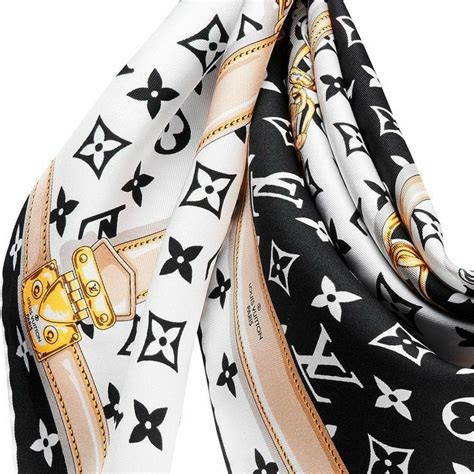 black and gold lv scarf|louis vuitton scarf for women.